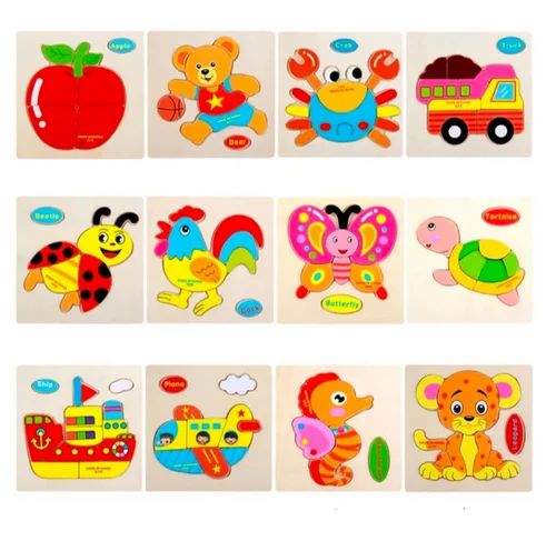 Wooden Puzzle Board with Names -Mix Designs