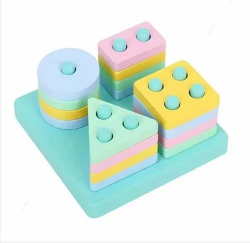 Wooden shape sorting Geometric puzzle 4 in 1 shape sorting board for kids, Educational toys for kids