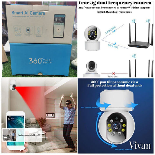Smart AI Wireless Camera 360 Degree View