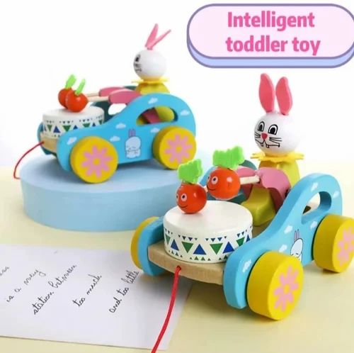 Drums pull Along Toy for kids-Drums pulley