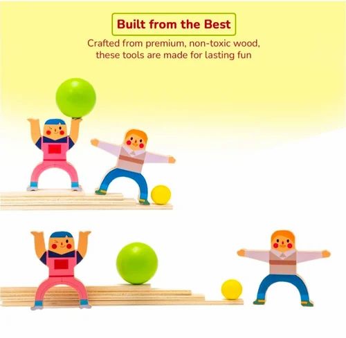 Hercules Jenga Balancing and stacking Game with 2 Balls