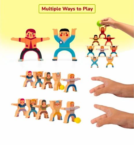 Hercules Jenga Balancing and stacking Game with 2 Balls