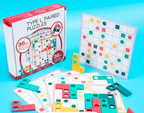 L-shape pairing puzzle game-with cards matching