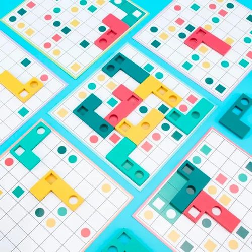 L-shape pairing puzzle game-with cards matching