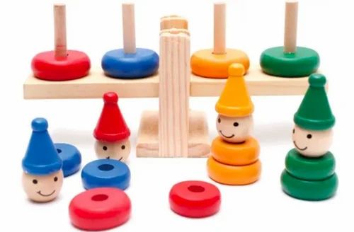 Wooden clown Balance, Joker Balance Toy for kids