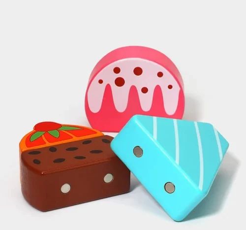 Wooden Ice Cream Cart for Kids ,Montessori & Educational, Magnetic Ice Cream Pull Along Toy