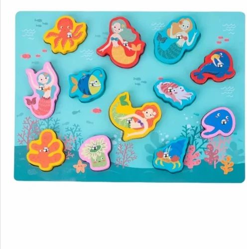 Wooden Magnetic Fishing Board with white board