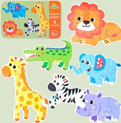 Wooden Puzzle Game with Box