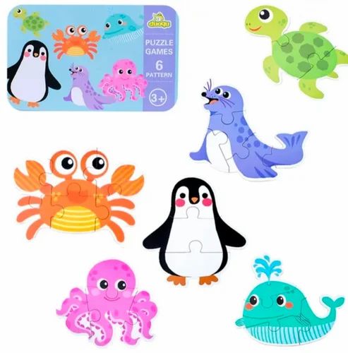 Wooden Puzzle Game with Box