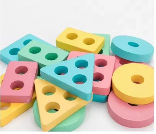Wooden shape sorting Geometric puzzle 4 in 1 shape sorting board for kids, Educational toys for kids