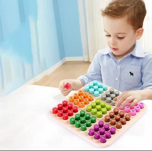 Wooden Sudoku Game-with Colours and Numbers Matching