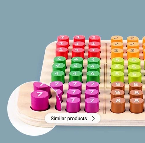 Wooden Sudoku Game-with Colours and Numbers Matching