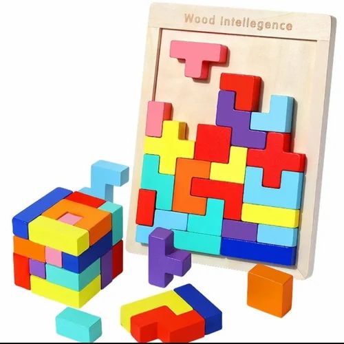 Wooden Tetris Intelligence puzzle