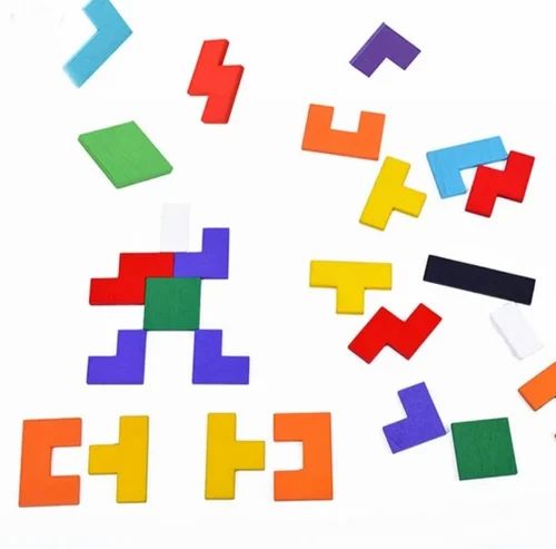 Wooden Tetris Intelligence puzzle
